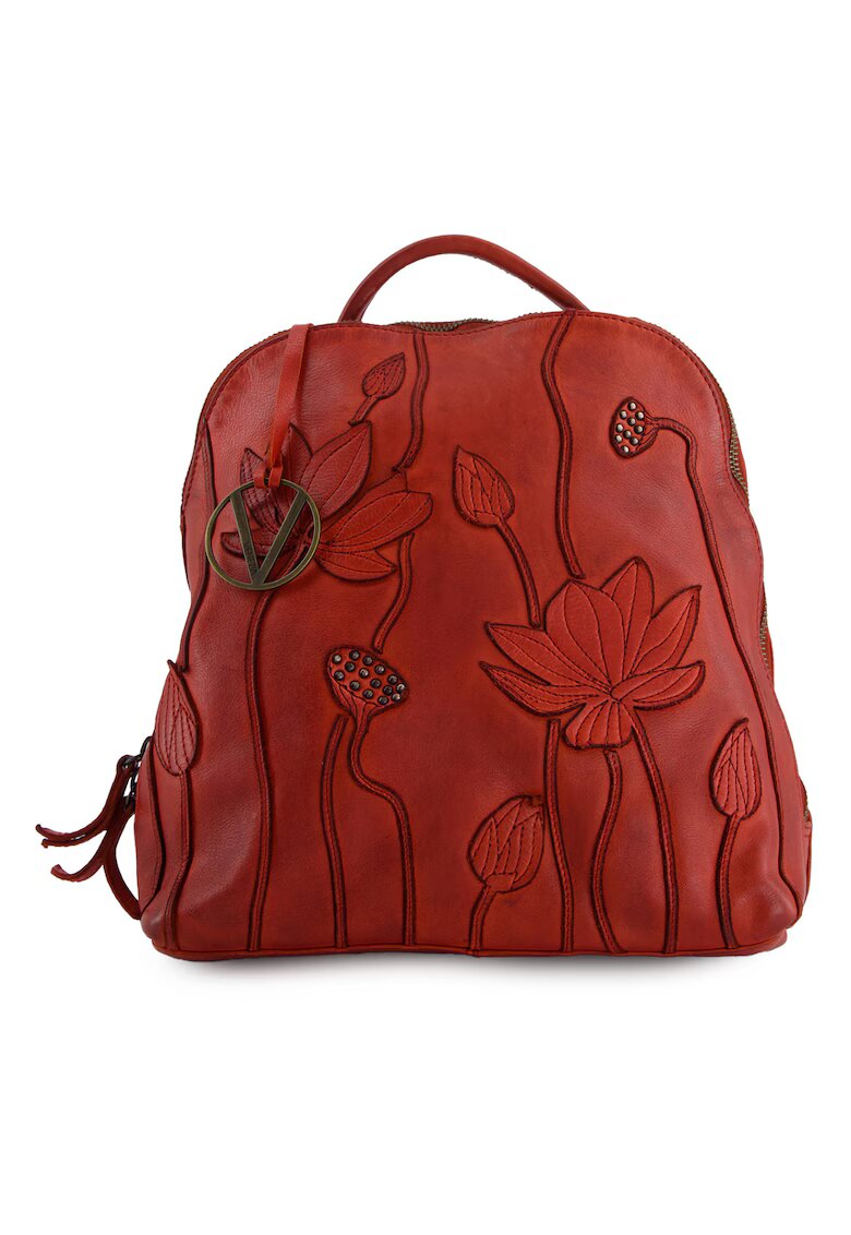 VENEZIA Rucsac din piele cu motive florale