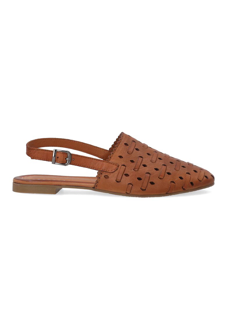 VENEZIA Saboti din piele cu bareta slingback