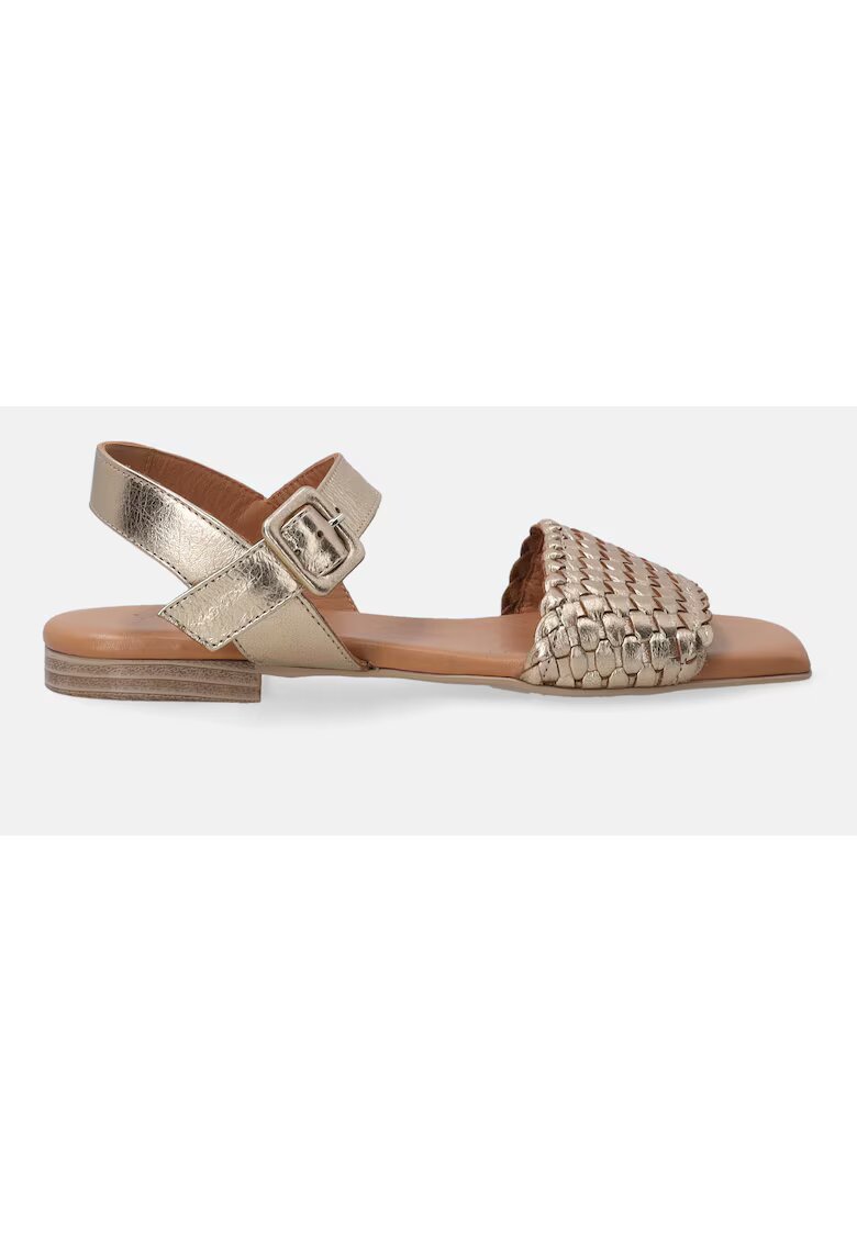 VENEZIA Sandale de piele - cu bareta impletita