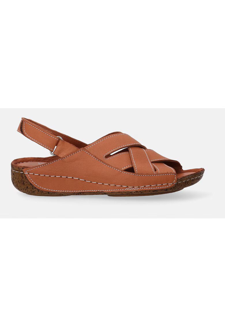 VENEZIA Sandale de piele cu talpa wedge