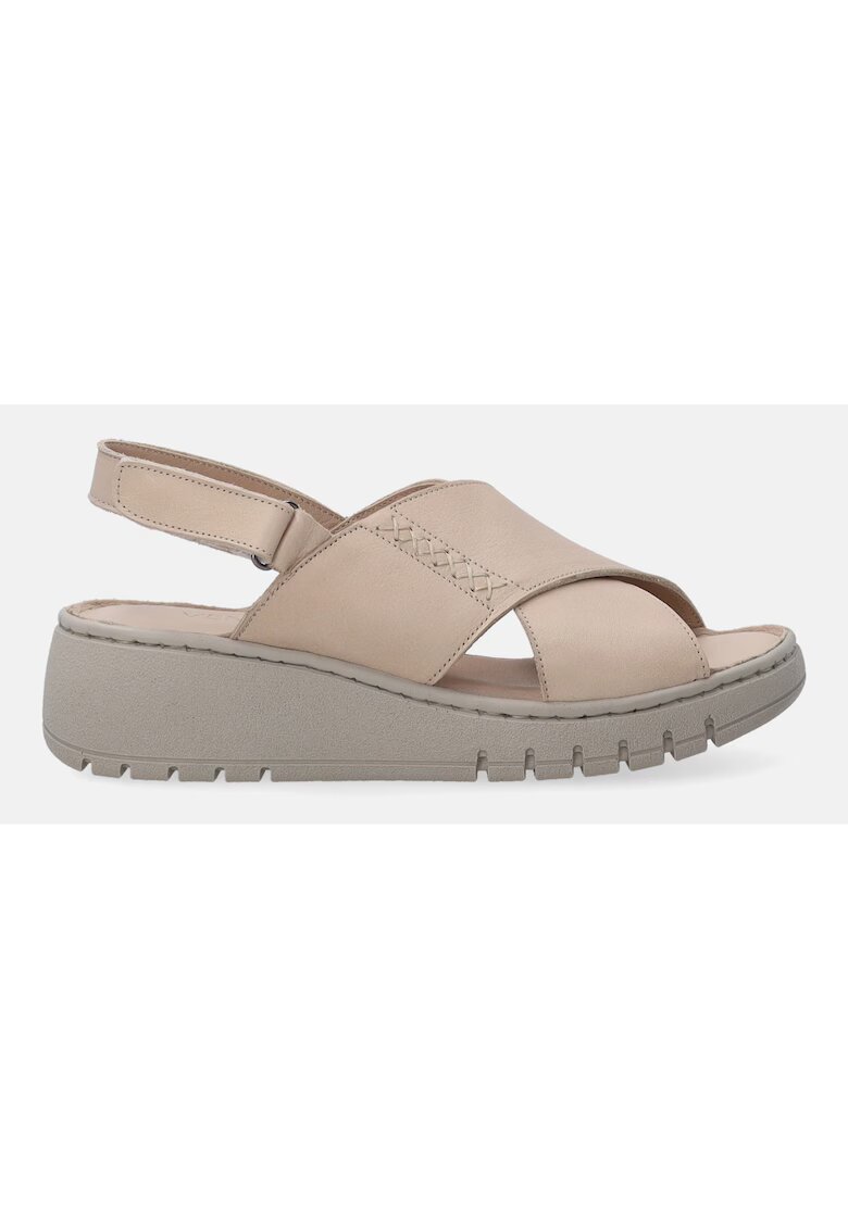 VENEZIA Sandale din piele cu bareta velcro