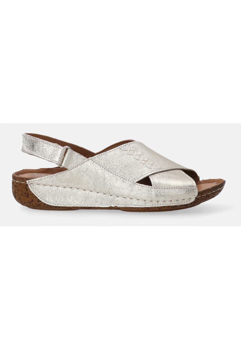 VENEZIA Sandale din piele cu talpa wedge