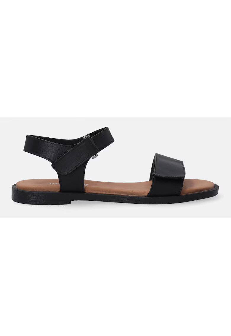 VENEZIA Sandale din piele naturala cu talpa joasa si velcro