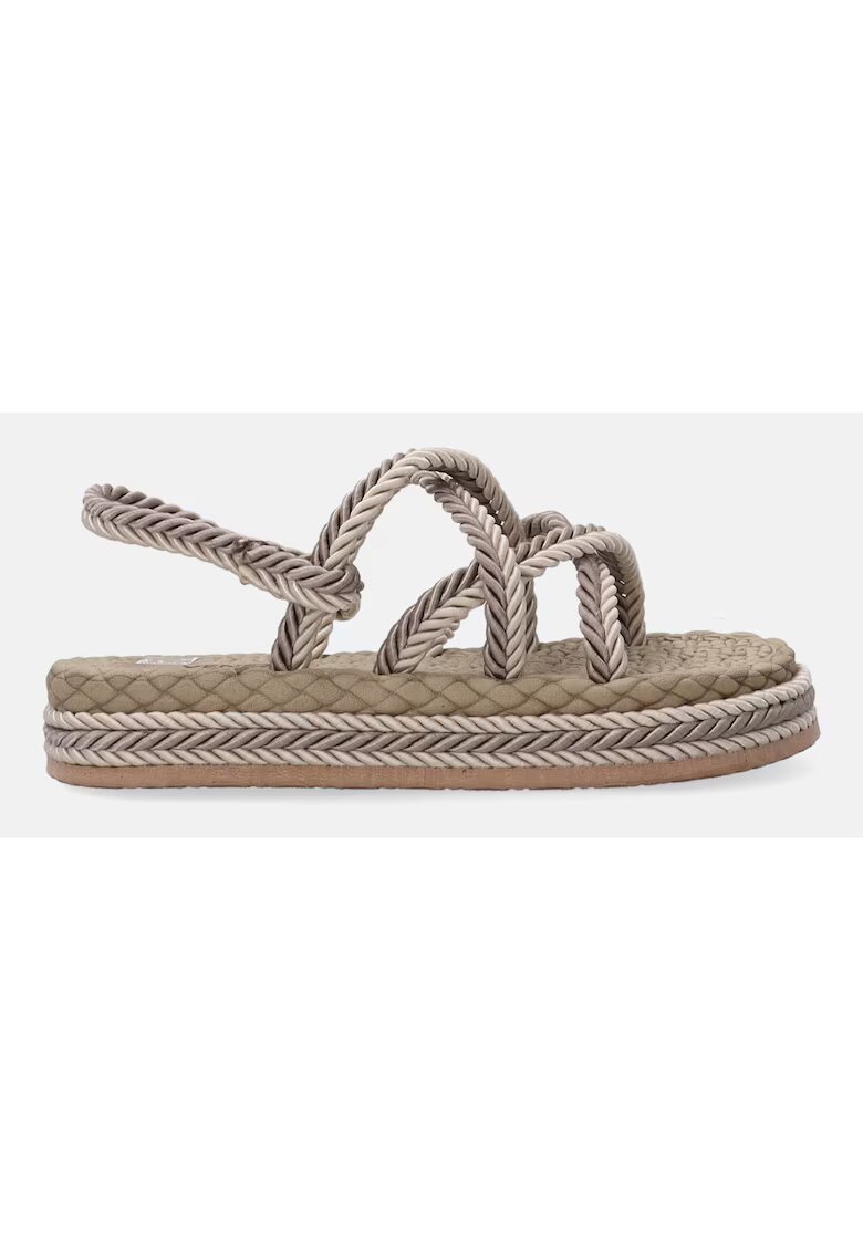 VENEZIA Sandale espadrile cu aspect impletit