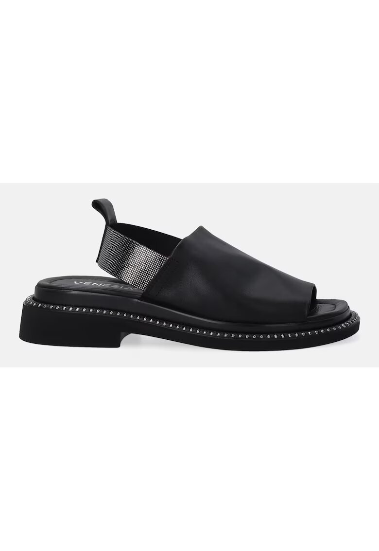 VENEZIA Sandale slingback din piele cu nituri