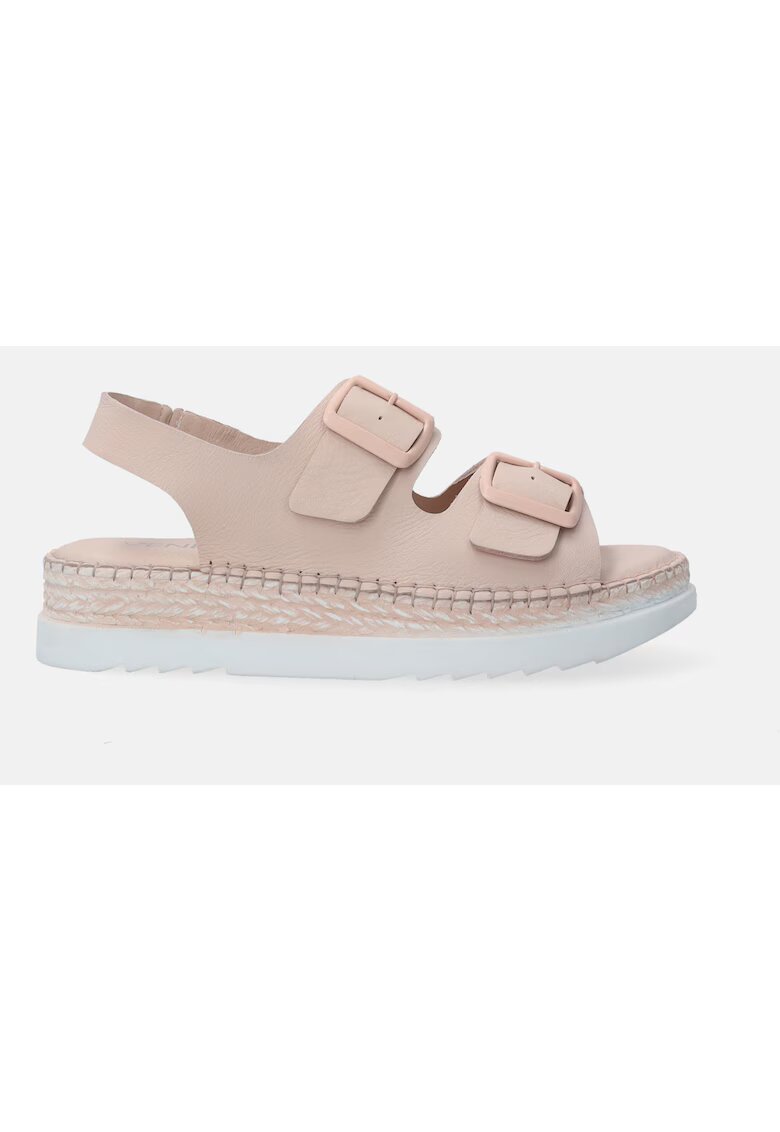 VENEZIA Sandale uni din piele cu design cu catarame