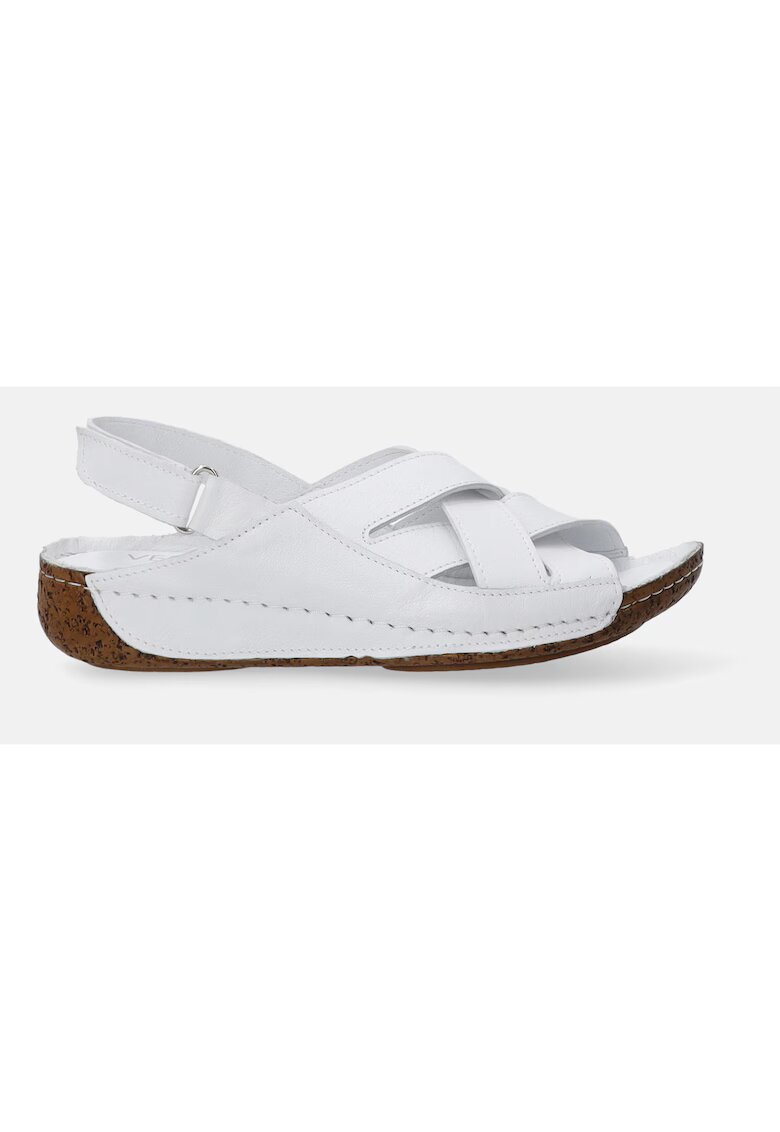 VENEZIA Sandale wedge din piele naturala