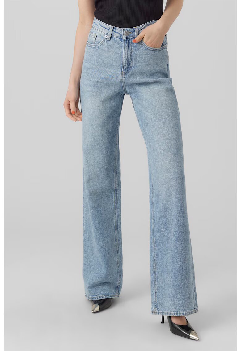 Vero Moda Blugi ampli Tessa - Albastru deschis