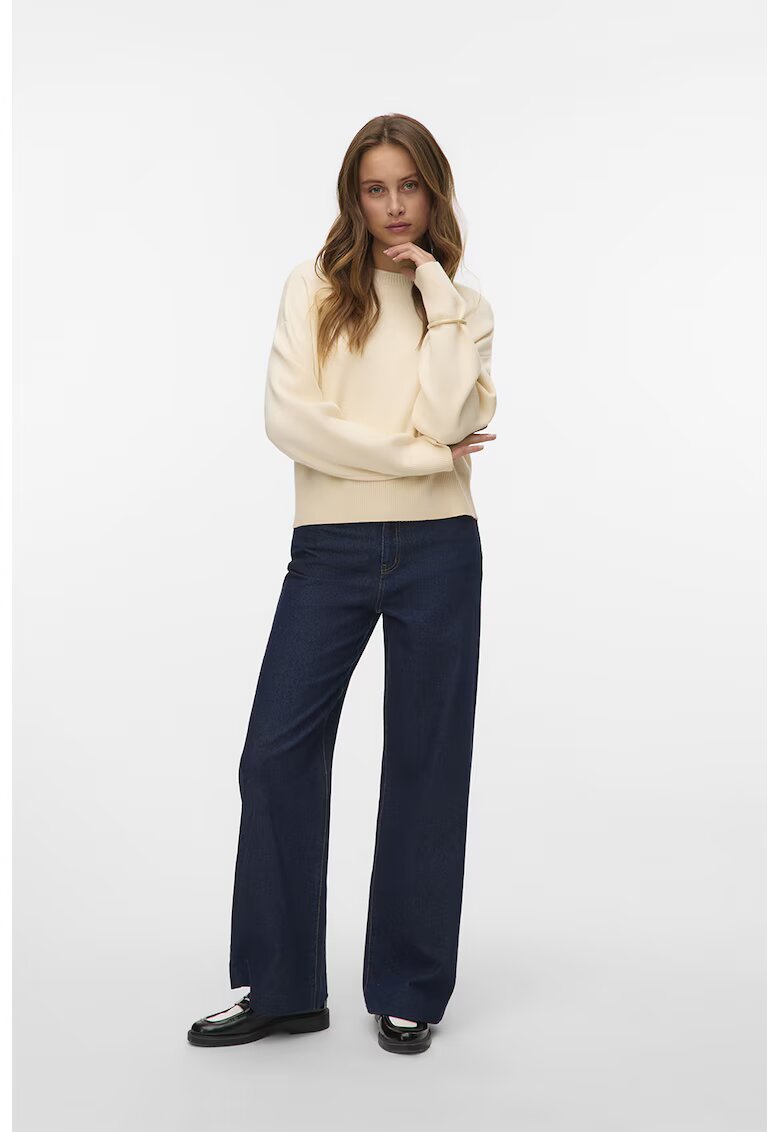 Vero Moda Blugi cu croiala ampla si detaliu lant - Albastru ultramarin