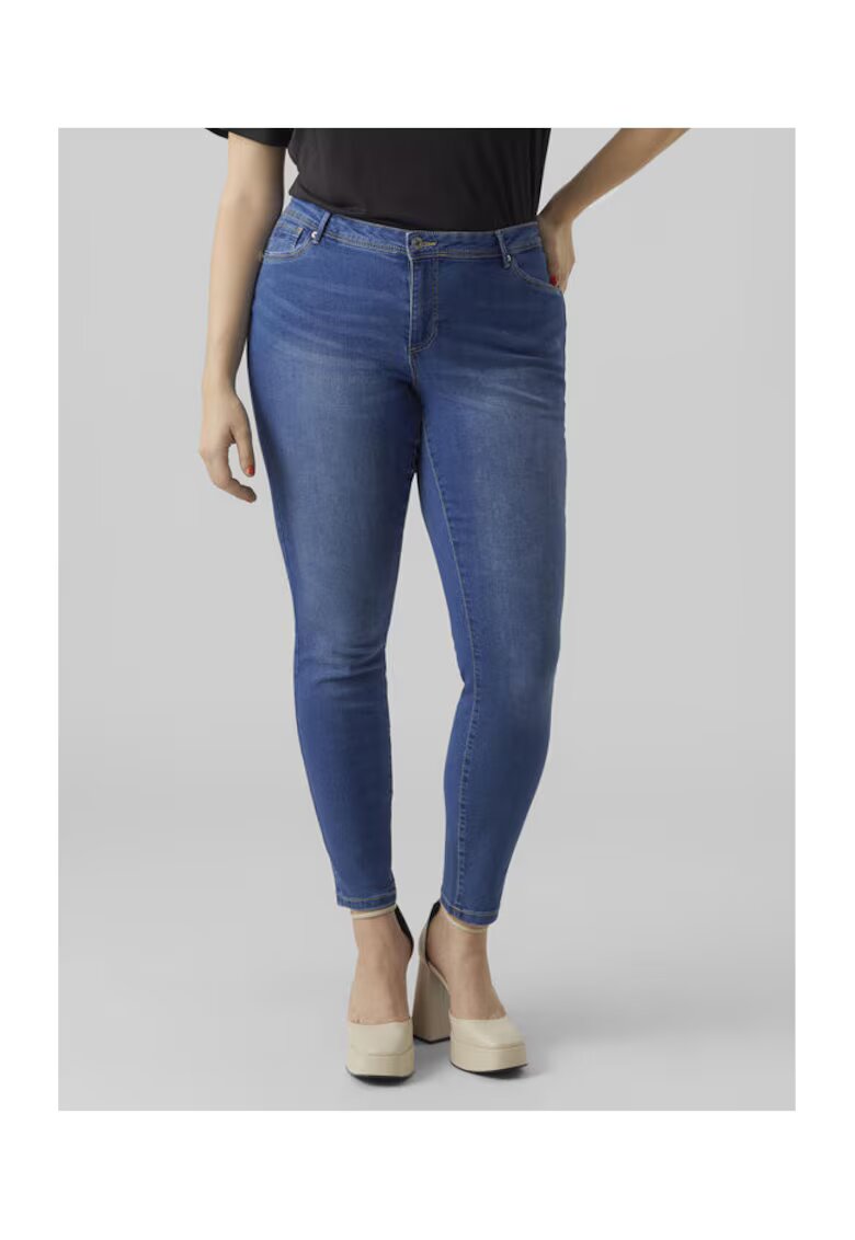Vero Moda Blugi dama - 303785239 - Bumbac/Poliester - Albastru - Albastru
