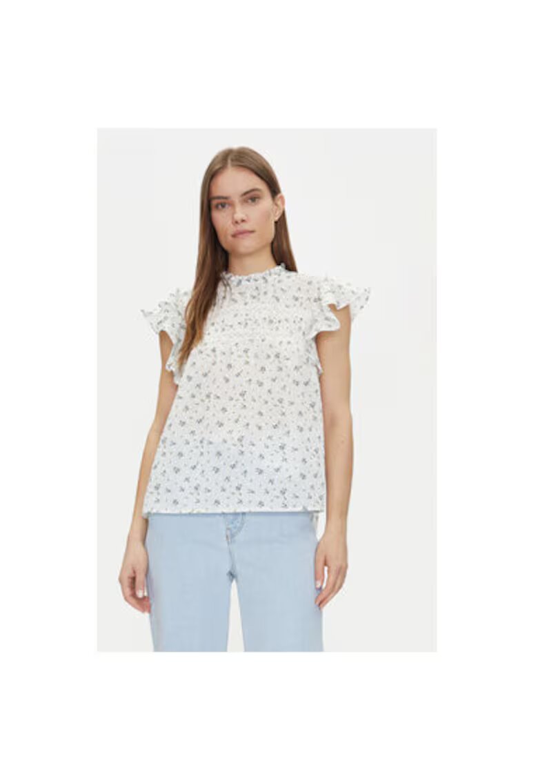 Vero Moda Bluza dama 10301205 - Bumbac organic - Alb - Alb