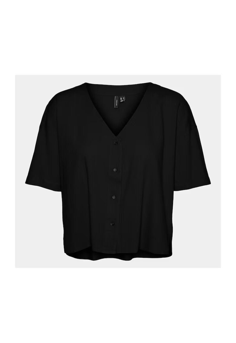 Vero Moda Bluza dama - 303612795 - Negru - Viscoza