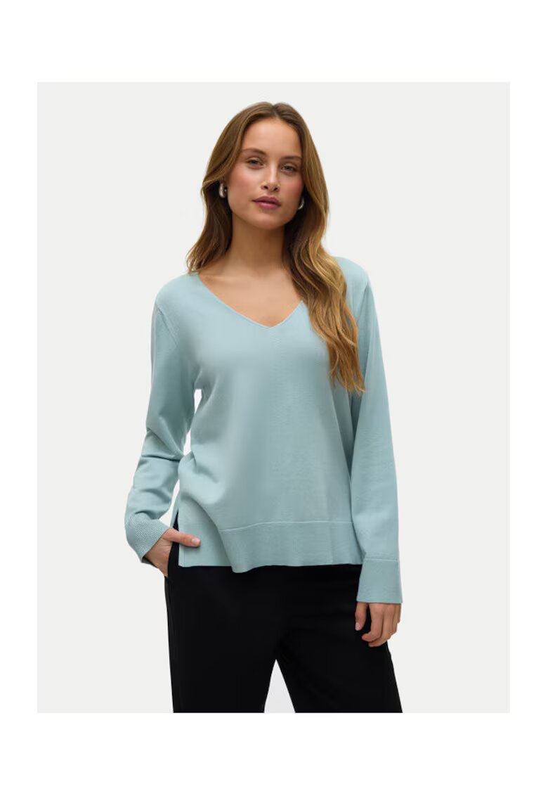 Vero Moda Bluza dama - 304786716 - Viscoza/Poliester reciclat - Verde - Verde