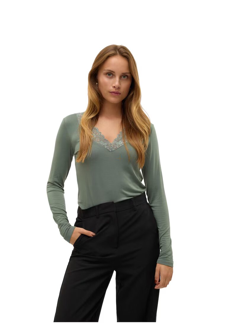 Vero Moda Bluza dama - Viscoza/Elastan - Verde