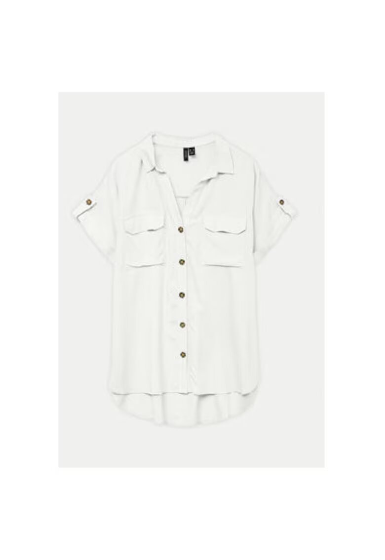 Vero Moda Camasa dama 10310139 - Viscoza - Alb - Alb
