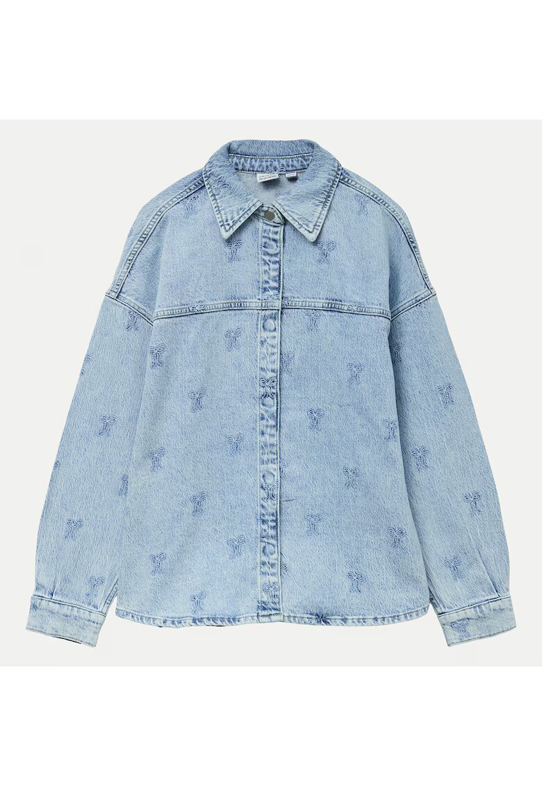 Vero Moda Camasa dama - bumbac/elastan - albastru - Albastru