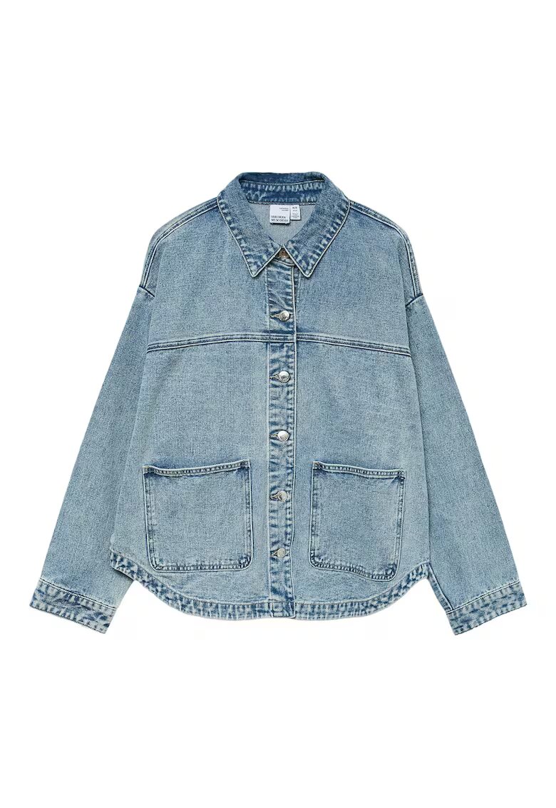 Vero Moda Camasa dama - denim albastru deschis - bumbac si poliester