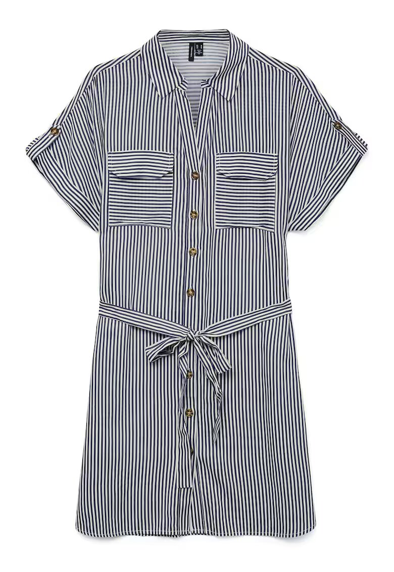 Vero Moda Camasa stil rochie dama 10325828 - Viscoza - Bleumarin - Bleumarin