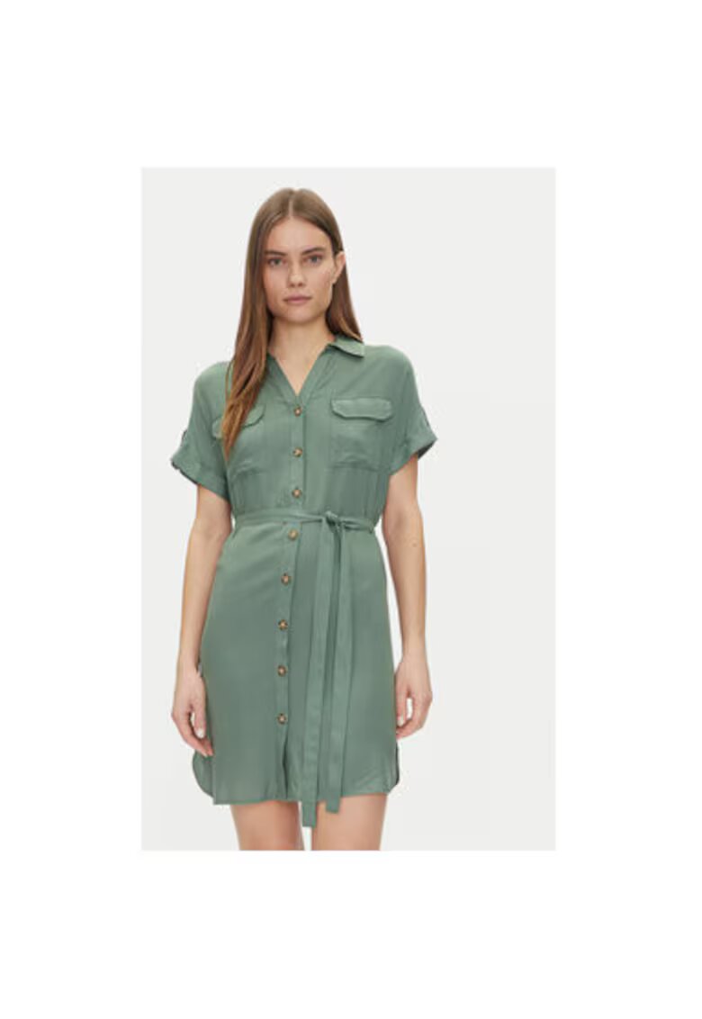 Vero Moda Camasa stil rochie dama 10325828 - Viscoza - Verde - Verde