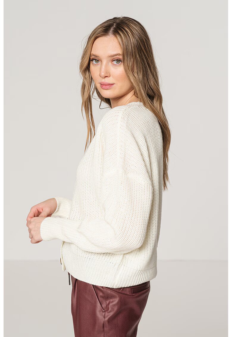 Vero Moda Cardigan cu decolteu in V si nasturi - Alb murdar