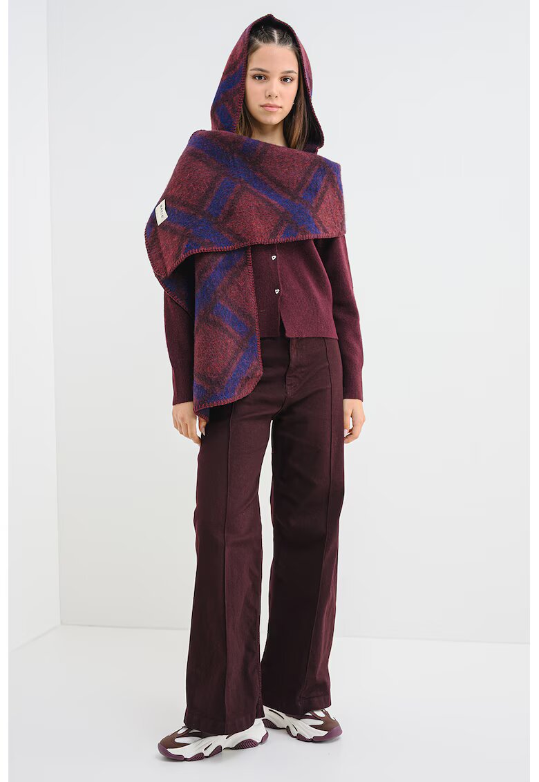 Vero Moda Cardigan cu maneci lungi si nasturi - Violet pruna