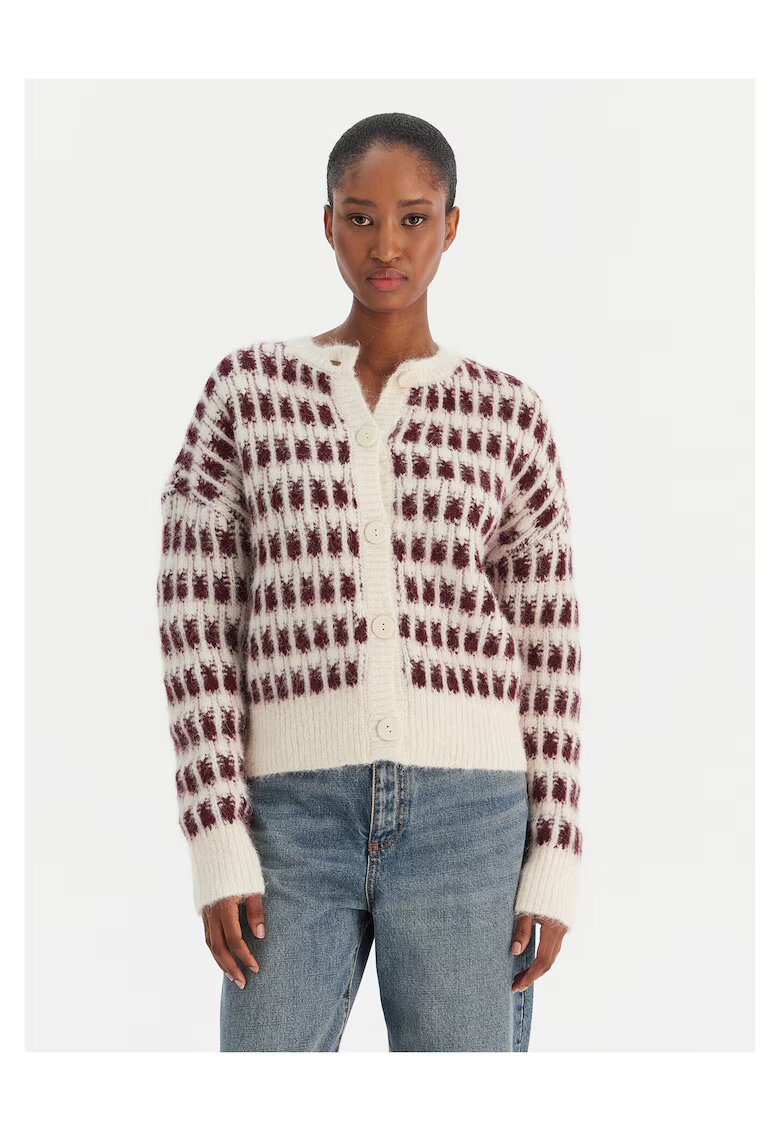 Vero Moda Cardigan dama bej si visiniu - pulover din tricot