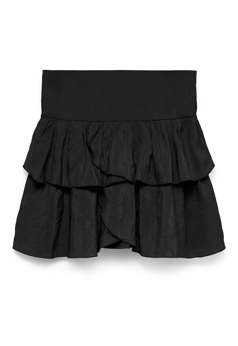 Vero Moda Fusta - 82% viscoza - negru