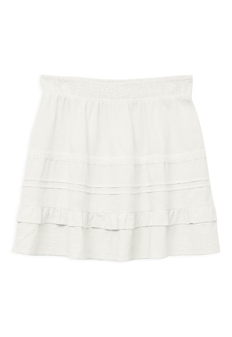 Vero Moda Fusta bumbac - alb - Alb
