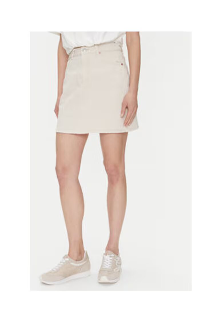 Vero Moda Fusta - bumbac - crem