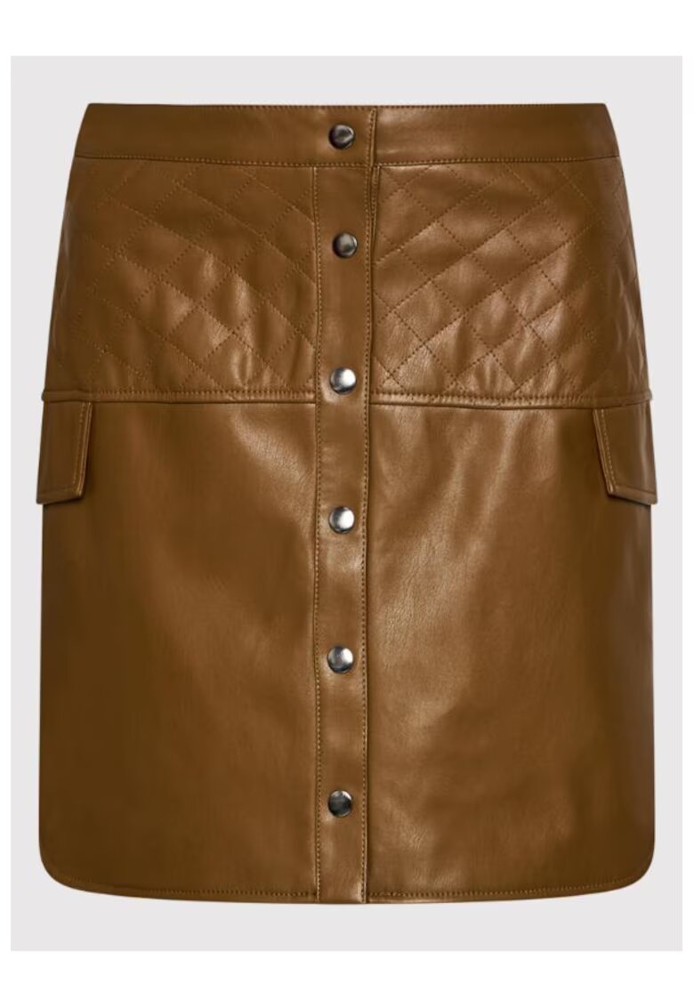 Vero Moda Fusta dama - 209501087 - Piele Ecologica - Maro