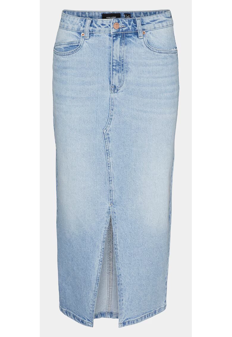 Vero Moda Fusta dama - 303613792 - Albastru - Bumbac