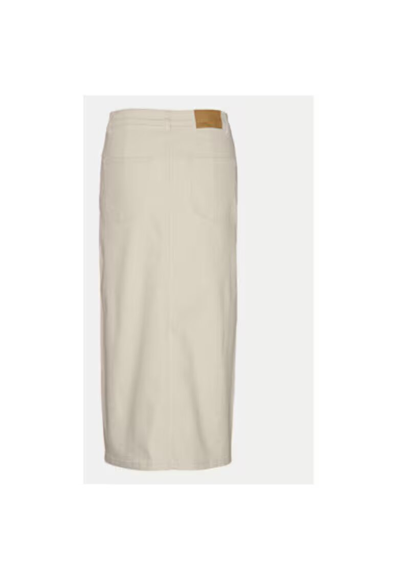 Vero Moda Fusta dama - 304786099 - Bumbac/Bumbac - Bej - Bej