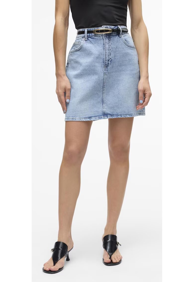 Vero Moda Fusta dama 7577 - Bumbac - Albastru pal