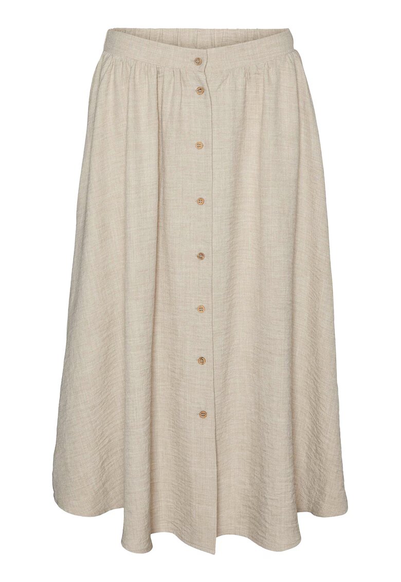 Vero Moda Fusta dama poliester - bej - Bej