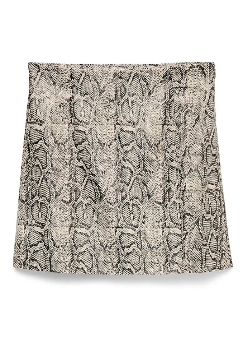 Vero Moda Fusta din imitatie de piele - bej