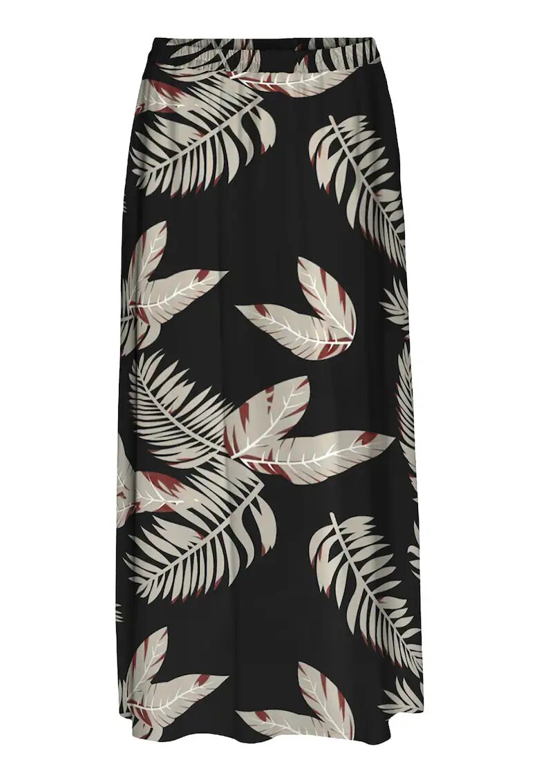 Vero Moda Fusta model BLACK FIONI - 100% viscoza - negru