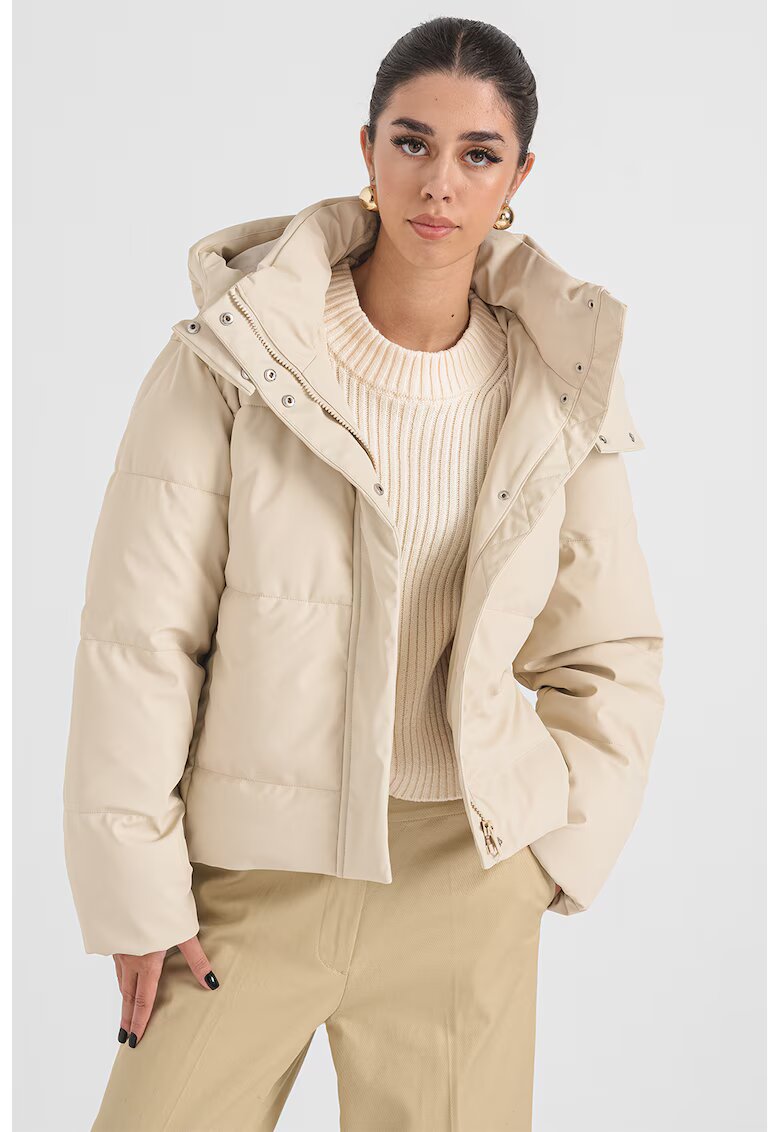 Vero Moda Geaca cu vatelina si gluga - Crem