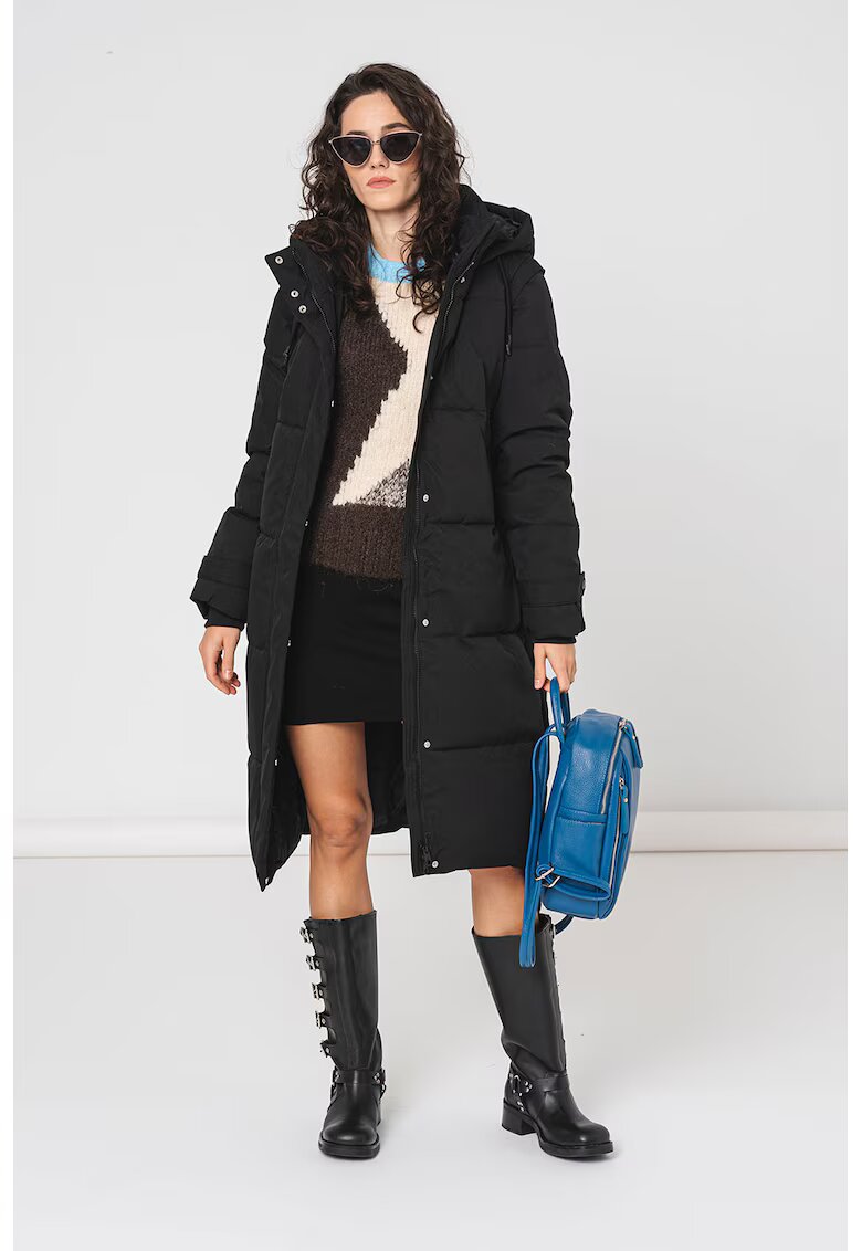 Vero Moda Geaca cu vatelina si maneci detasabile - Negru