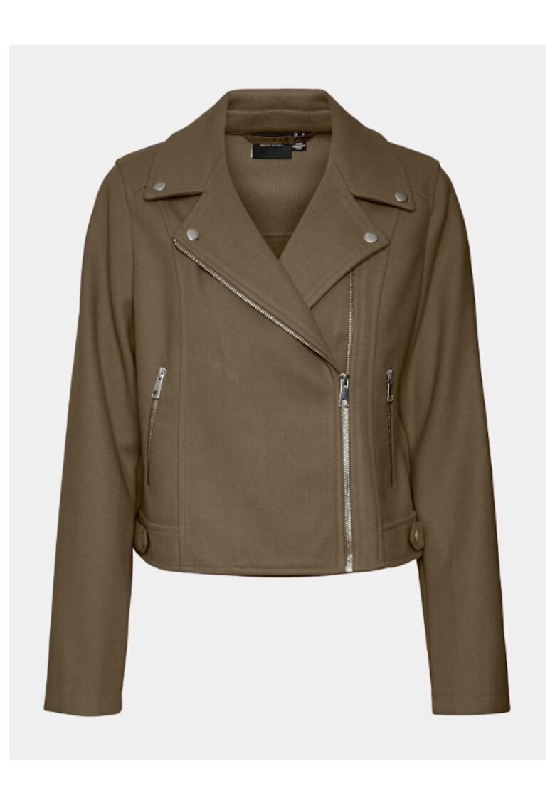 Vero Moda Geaca dama - 303529444 - Piele Ecologica - Maro