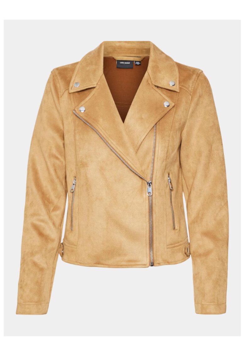 Vero Moda Geaca dama - 303614324 - Piele Ecologica - Maro