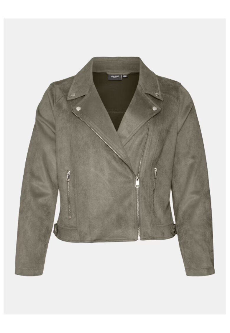 Vero Moda Geaca dama - 303785697 - Piele Ecologica - Gri