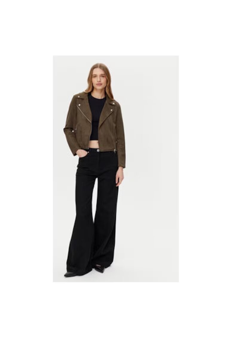 Vero Moda Geaca dama - 304786136 - Piele ecologica - Maro - Maro