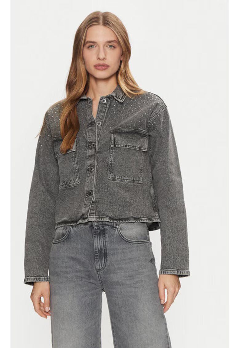 Vero Moda Geaca dama - 304869082 - Bumbac/Bumbac - Gri - Gri