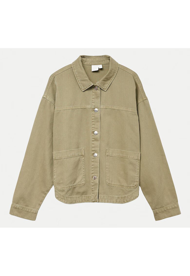 Vero Moda Geaca dama - Cuna de Laur Spalata - bumbac si poliester - verde