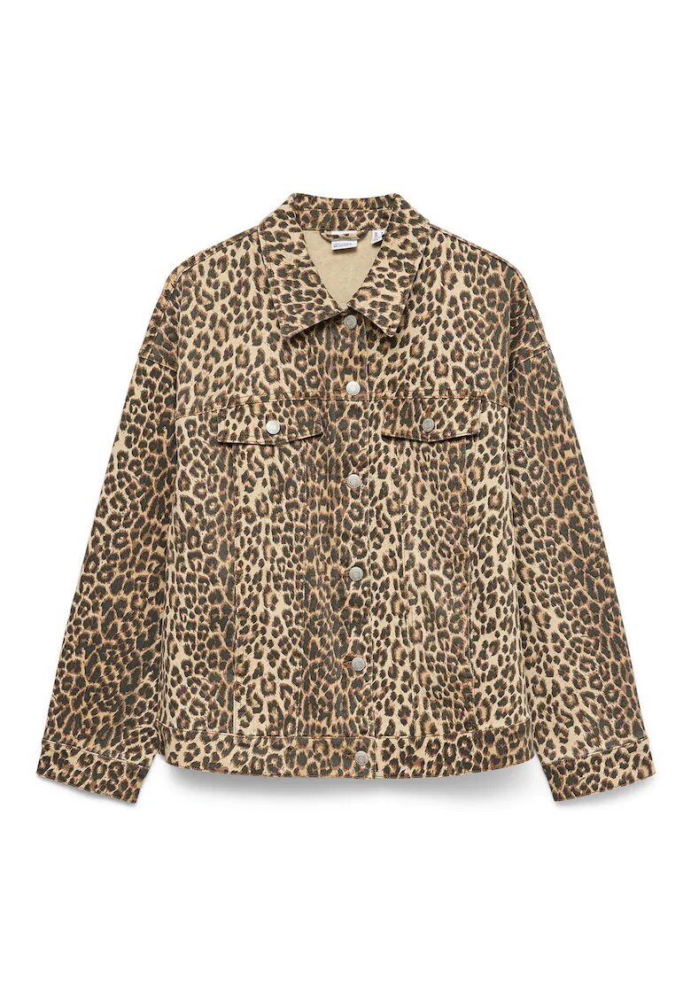 Vero Moda Jacheta de blugi dama 10329961 - Bumbac - Maro - Maro