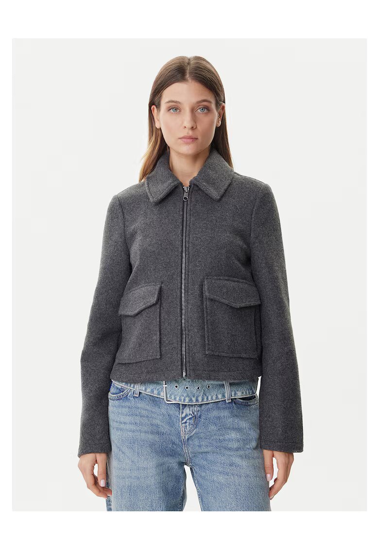 Vero Moda Jacheta de tranzitie pentru femei gri