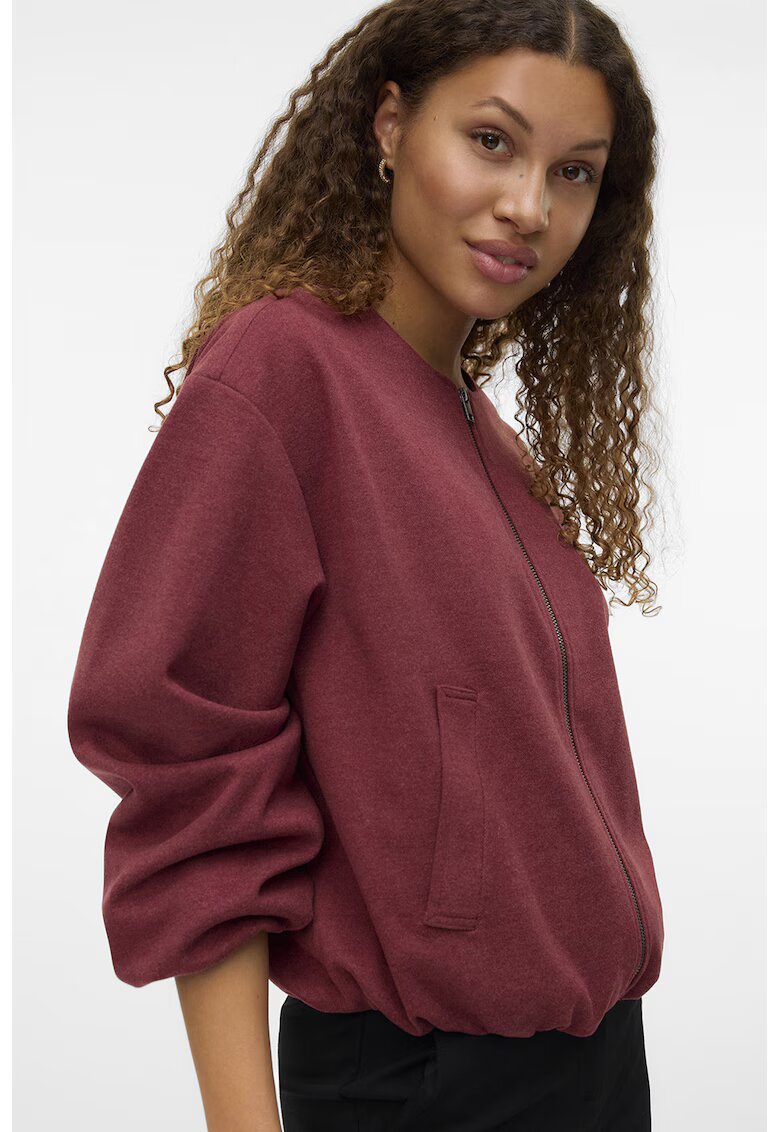 Vero Moda Jacheta usoara cu talie ajustabila - Rosu stins