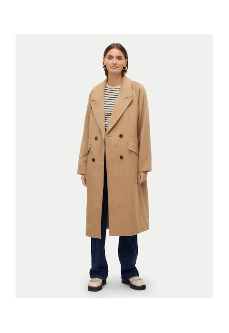 Vero Moda Palton dama - 304511011 - Poliester/Lana - Bej - Bej