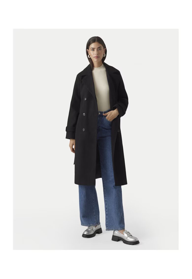 Vero Moda Palton de tranzitie pentru femei negru