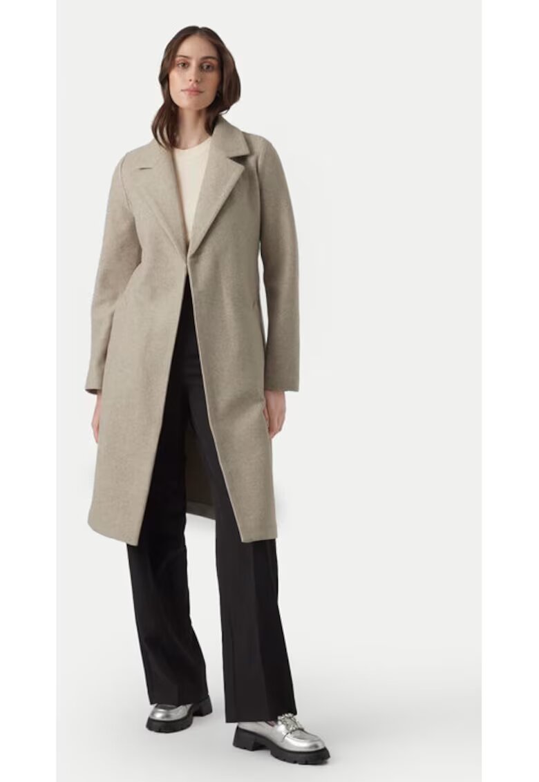 Vero Moda Palton Fortuneaya 10278330 Bej Regular Fit - Poliester